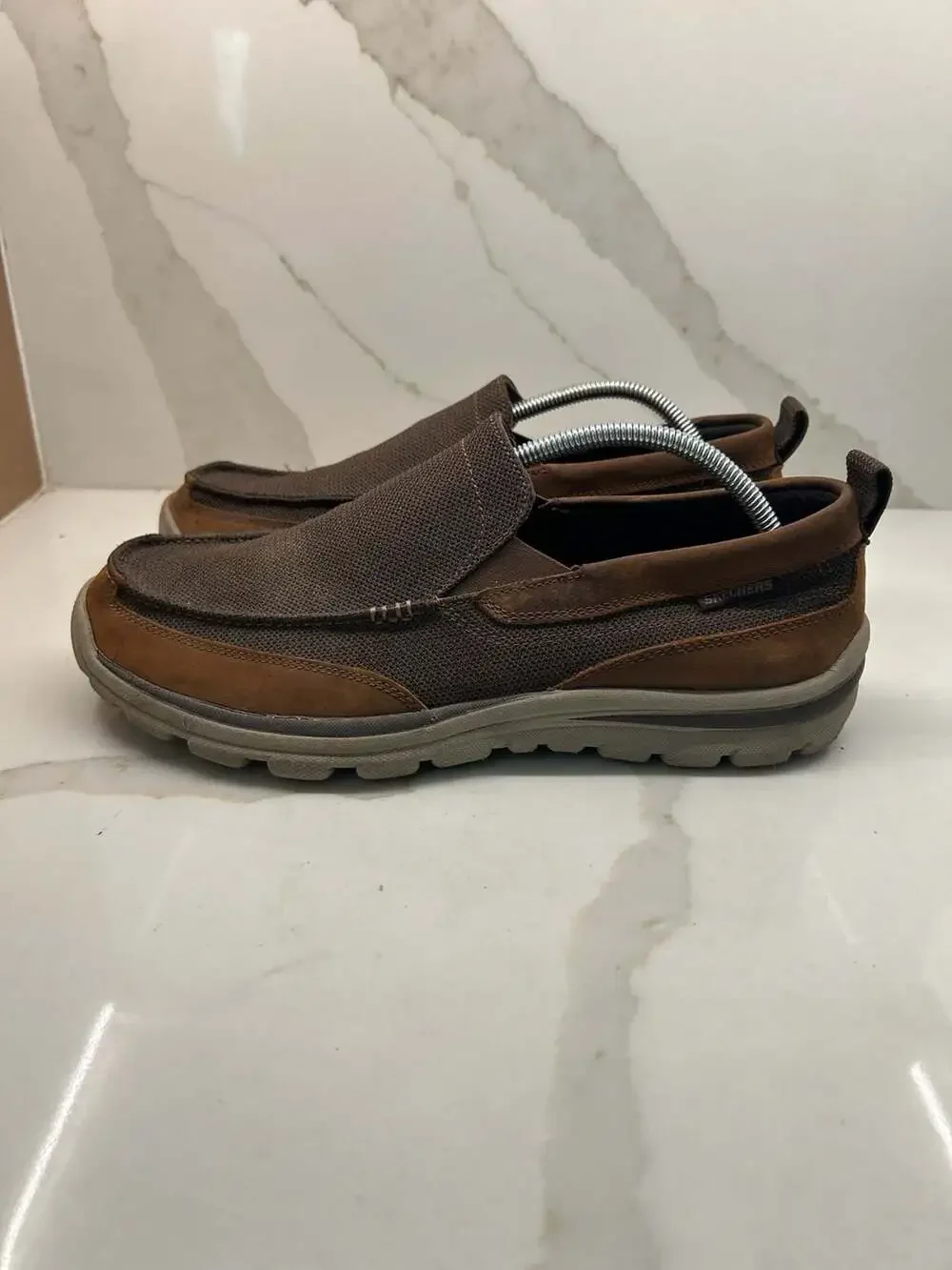 LL Bean men's canvas loafers Size 10.5 M Red Excellent condition